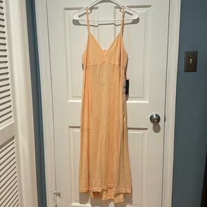 NWT Black Tape_ peach twist summer dress PETITE XL